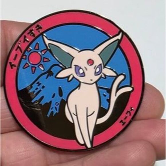 Pokemon Eeveelution Enamel Pin Set Eevee Vaporeon Jolteon Flareon Umbreon Espeon - Picture 12 of 12